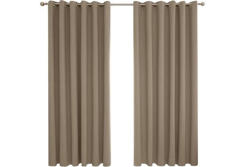 LuxusKollektion Hängedekoration Verdunkelungsvorhang Kälteschutz H274 x B229 cm 2er Pack Taupe LuxusKollektion Hängedekoration Verdunkelungsvorhang Kälteschutz H274 x B229 cm 2er Pack Taupe von LuxusKollektion