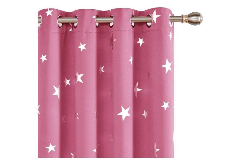 LuxusKollektion Hängedekoration Vorhänge Blickdichte Gardinen ExtraWarm H229 x B117 cm 2er Pack Rosa von LuxusKollektion