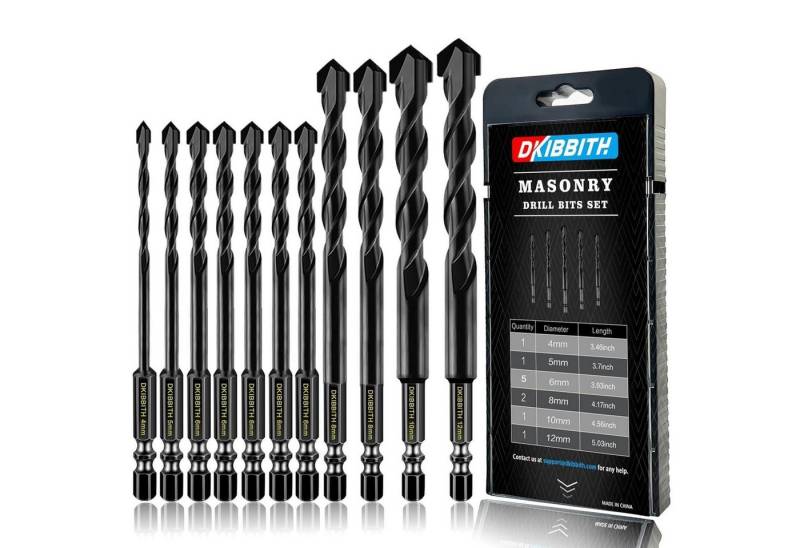 LuxusKollektion Hammerbohrer Steinbohrer Set Sechskant 11 forets 4mm 5mm 6mm 8mm 10mm 12mm LuxusKollektion Hammerbohrer Steinbohrer Set Sechskant 11 forets 4mm 5mm 6mm 8mm 10mm 12mm von LuxusKollektion