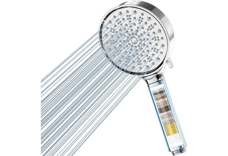LuxusKollektion Handbrause Duschkopf mit Filter 20 Schichten Wassersparend Hochdruck Handbrause 6 von LuxusKollektion