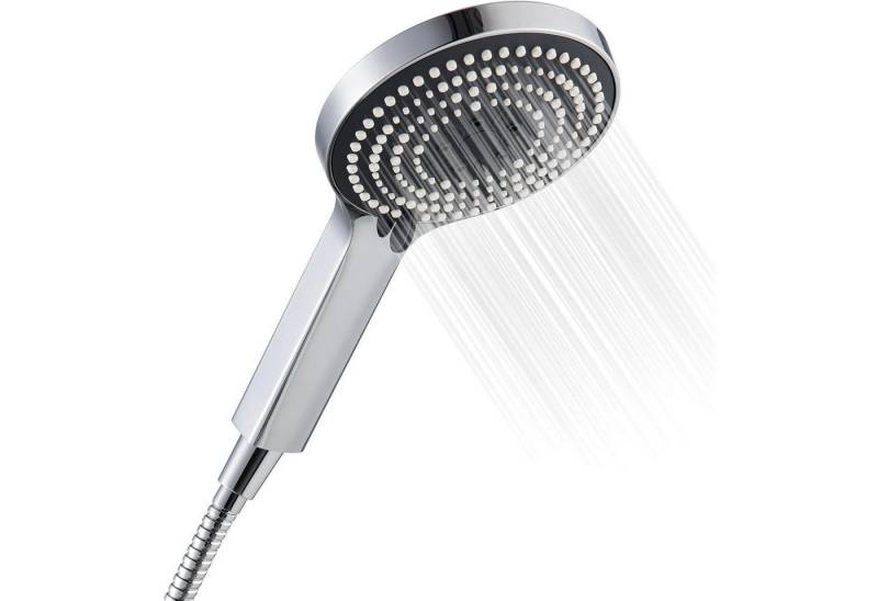 LuxusKollektion Handbrause Duschkopf mit Schlauch 1,6m 6 Strahlarten Wassersparend Chrom von LuxusKollektion