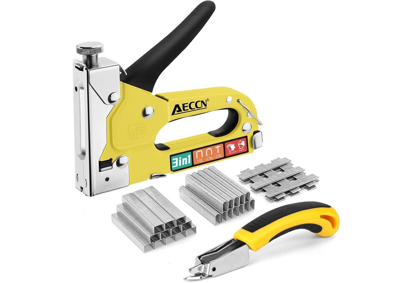 LuxusKollektion Handheftpistole Heftklammern Schwerlast 3in1 Stahl 2100 Polsterhefter Yellow LuxusKollektion Handheftpistole Heftklammern Schwerlast 3in1 Stahl 2100 Polsterhefter Yellow von LuxusKollektion