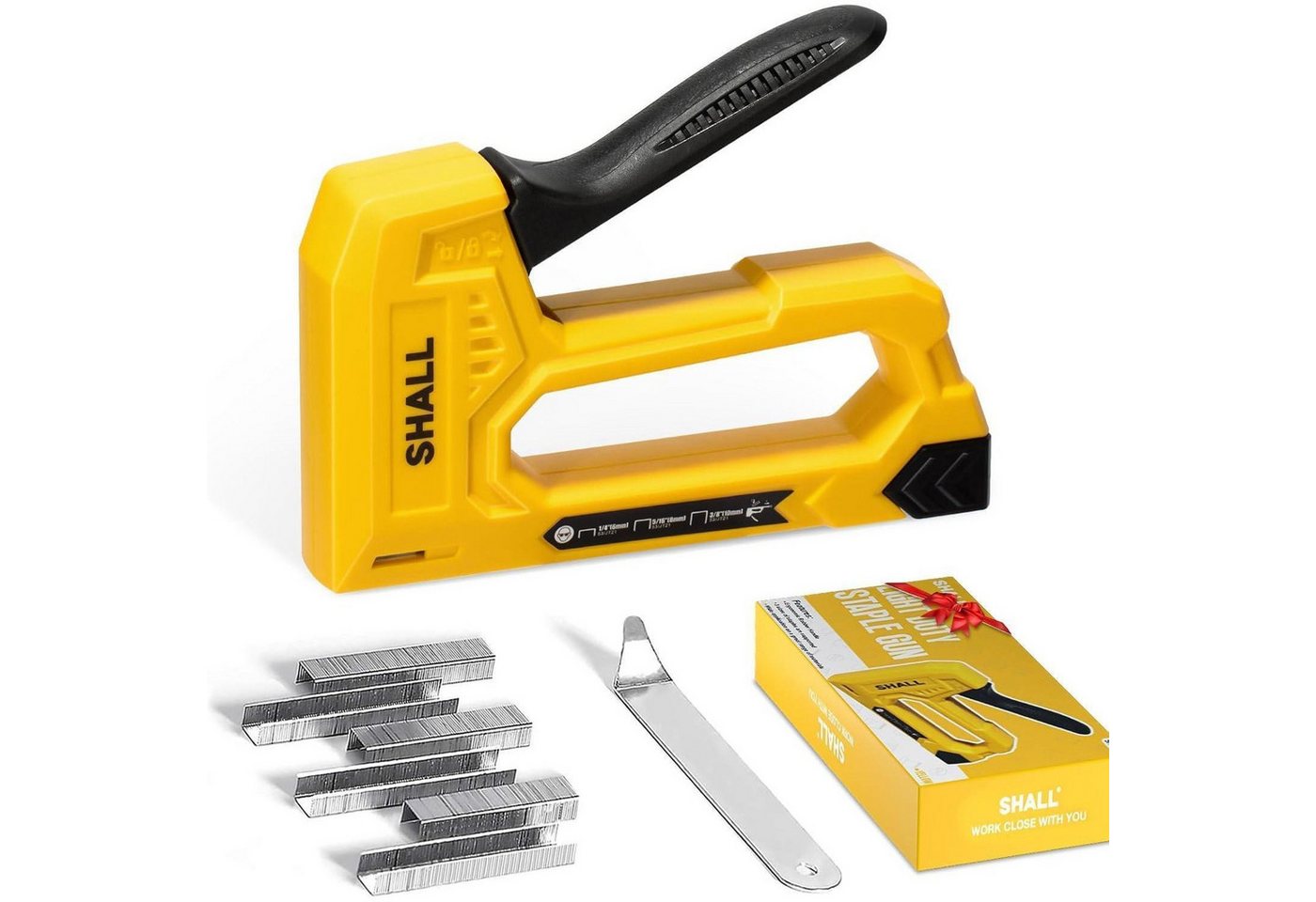 LuxusKollektion Handheftpistole Holzhefter Gelb 1600 JT21 Klammern Klammerentferner giallo von LuxusKollektion