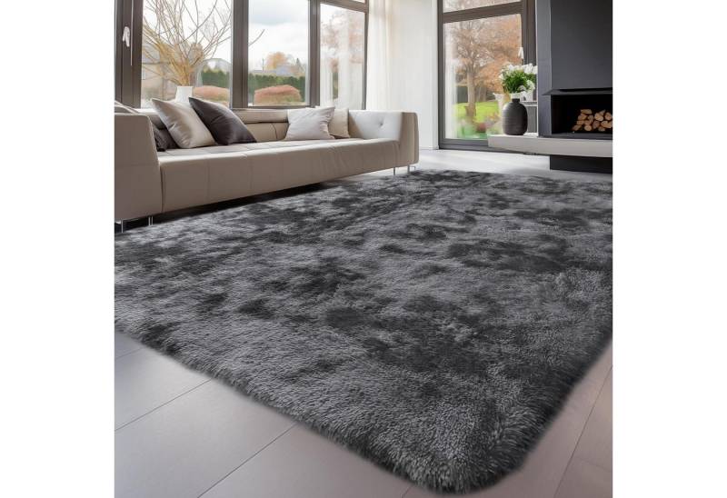 LuxusKollektion Hochflor-Teppich Teppich Hochflor Grau Batik Dunkelgrau 240 x 300 cm Rechteckig LuxusKollektion Hochflor-Teppich Teppich Hochflor Grau Batik Dunkelgrau 240 x 300 cm Rechteckig von LuxusKollektion