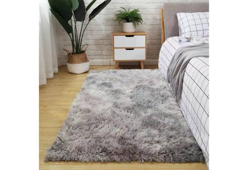 LuxusKollektion Hochflor-Teppich Teppich Hochflor Shaggy Fellteppich Grau 80 x 160 cm Rechteckig LuxusKollektion Hochflor-Teppich Teppich Hochflor Shaggy Fellteppich Grau 80 x 160 cm Rechteckig von LuxusKollektion