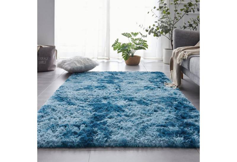 LuxusKollektion Hochflor-Teppich Teppich Hochflor Shaggy Flauschig Wohnzimmer Navy Blau 160 x 230 cm LuxusKollektion Hochflor-Teppich Teppich Hochflor Shaggy Flauschig Wohnzimmer Navy Blau 160 x 230 cm von LuxusKollektion