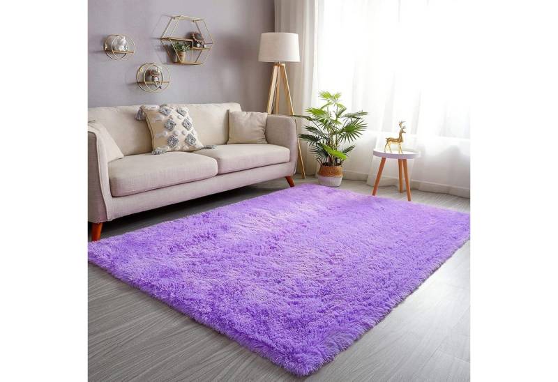 LuxusKollektion Hochflor-Teppich Teppich Hochflor Shaggy Wohnzimmer Schlafzimmer Violett 200 x 300 cm LuxusKollektion Hochflor-Teppich Teppich Hochflor Shaggy Wohnzimmer Schlafzimmer Violett 200 x 300 cm von LuxusKollektion