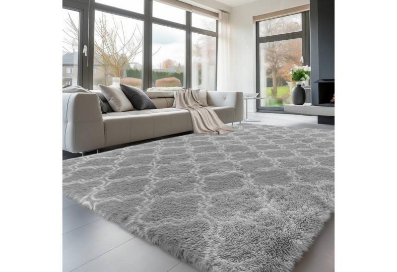LuxusKollektion Hochflor-Teppich Teppich Hochflor grau Hellgraue Laterne 240 x 300 cm Rechteckig LuxusKollektion Hochflor-Teppich Teppich Hochflor grau Hellgraue Laterne 240 x 300 cm Rechteckig von LuxusKollektion