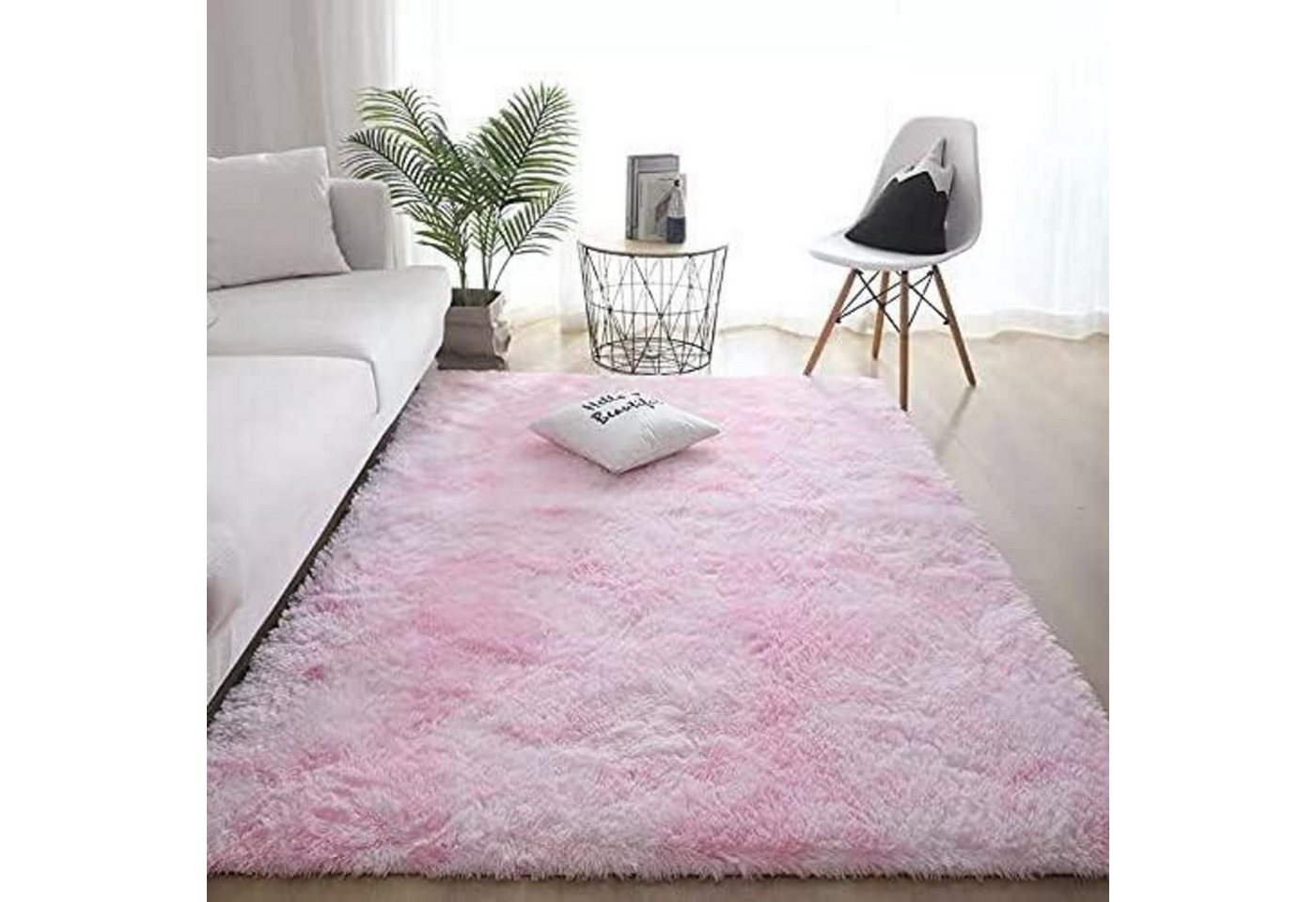 LuxusKollektion Hochflor-Teppich Teppich Waschbar Langflor Hochflor Flauschig Rosa Neu Rosa 140*200cm LuxusKollektion Hochflor-Teppich Teppich Waschbar Langflor Hochflor Flauschig Rosa Neu Rosa 140*200cm von LuxusKollektion