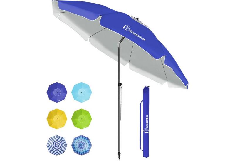 LuxusKollektion Jalousie Günstiger Sonnenschirm 180cm Strand winddichter Strandschirm Balkon von LuxusKollektion
