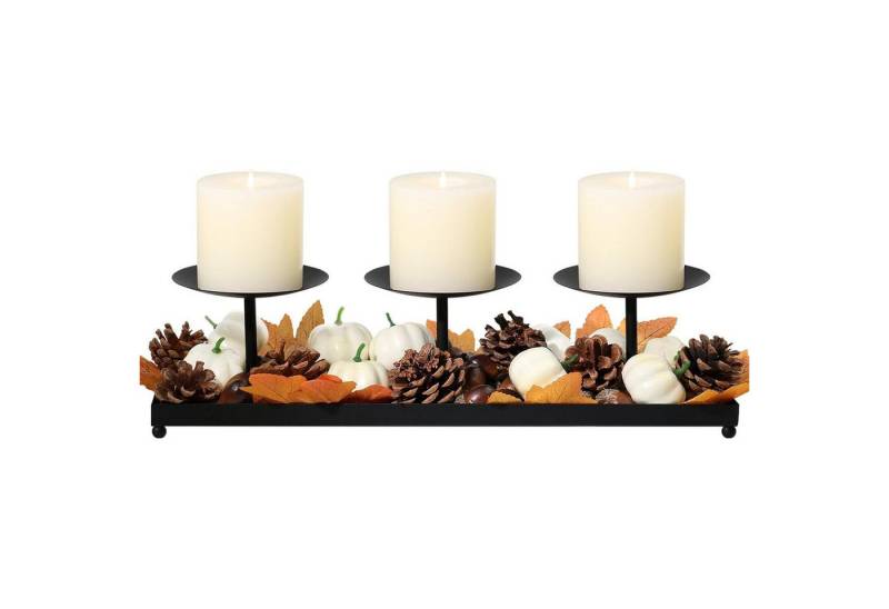 LuxusKollektion Kerzenständer Kerzenhalter Metall Schwarz 3 Tabletts Stumpenkerzen höhenverstellbar LuxusKollektion Kerzenständer Kerzenhalter Metall Schwarz 3 Tabletts Stumpenkerzen höhenverstellbar von LuxusKollektion