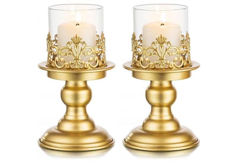 LuxusKollektion Kerzenständer Moderne Gold Metall Kerzenständer für Stumpenkerzen Wohnzimmer Deko LuxusKollektion Kerzenständer Moderne Gold Metall Kerzenständer für Stumpenkerzen Wohnzimmer Deko von LuxusKollektion
