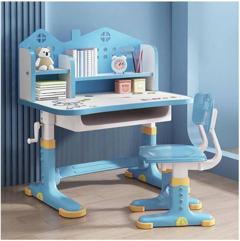 LuxusKollektion Kinderschreibtisch Kinder Schreibtisch Stuhl Set höhenverstellbar mit Schublade von LuxusKollektion