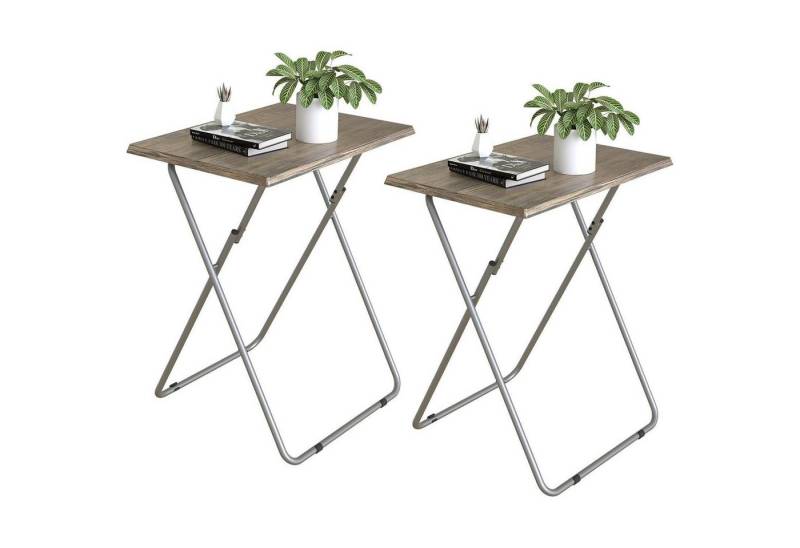 LuxusKollektion Klapptisch Beistelltisch Klappbar Balkontisch Outdoor Terrasse 2pcs 3d Holzmuster LuxusKollektion Klapptisch Beistelltisch Klappbar Balkontisch Outdoor Terrasse 2pcs 3d Holzmuster von LuxusKollektion