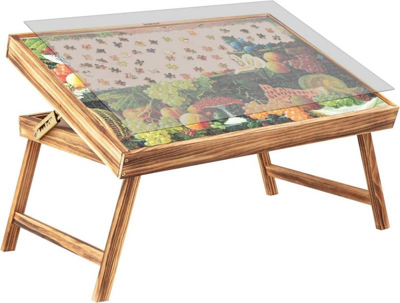 LuxusKollektion Klapptisch Holzpuzzle Tisch Puzzle Brett mit Sortierfächern - bis 1.000 Teile von LuxusKollektion
