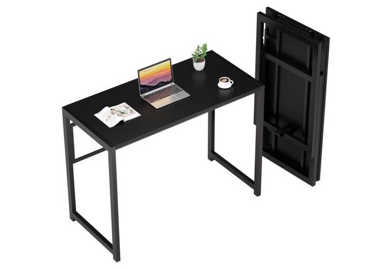 LuxusKollektion Klapptisch Klappschreibtisch Heimbüro platzsparend faltbar 90 cm Schwarz LuxusKollektion Klapptisch Klappschreibtisch Heimbüro platzsparend faltbar 90 cm Schwarz von LuxusKollektion