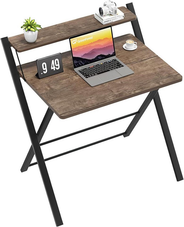 LuxusKollektion Klapptisch Klappschreibtisch Kleiner Schreibtisch Klappbar Keine Montage Braun LuxusKollektion Klapptisch Klappschreibtisch Kleiner Schreibtisch Klappbar Keine Montage Braun von LuxusKollektion