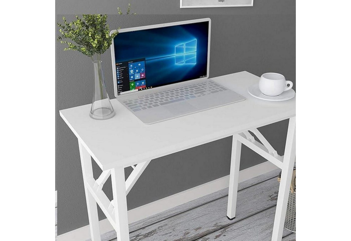 LuxusKollektion Klapptisch Klapptisch Schreibtisch Computertisch Holz Weiß 80x40CM LuxusKollektion Klapptisch Klapptisch Schreibtisch Computertisch Holz Weiß 80x40CM von LuxusKollektion