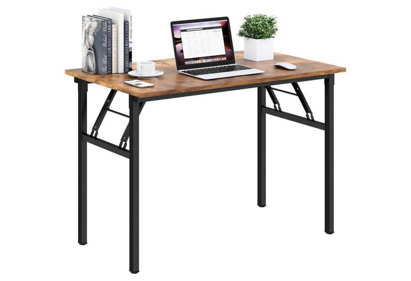 LuxusKollektion Klapptisch Klapptisch Schreibtisch Computertisch PC Vintage-schwarz 100x60CM von LuxusKollektion