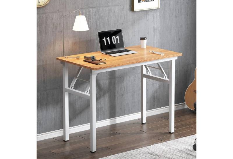 LuxusKollektion Klapptisch Kleiner Klapptisch 80x40cm PC-Schreibtisch Bürotisch Eckschreibtisch von LuxusKollektion
