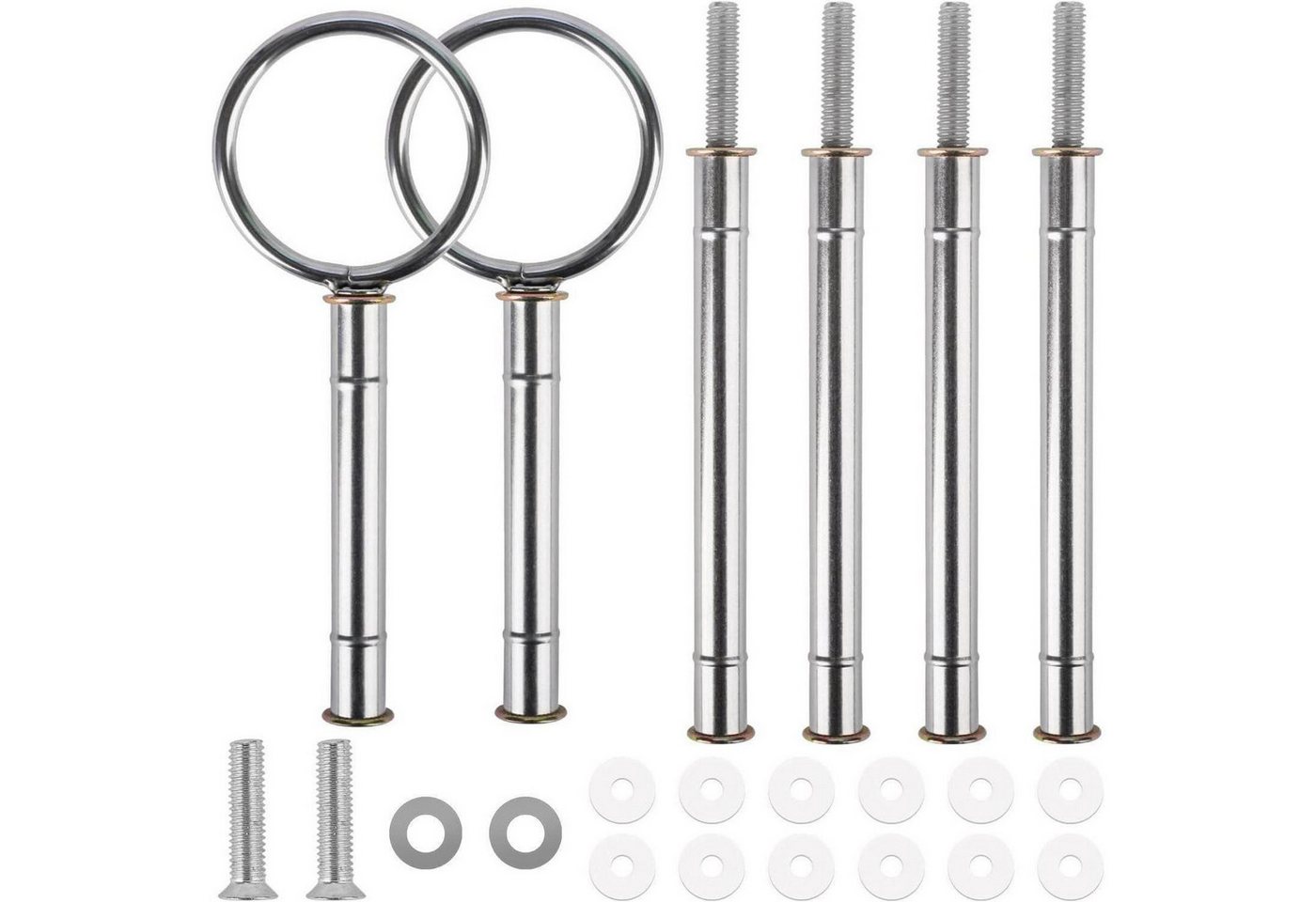 LuxusKollektion Kochbesteck-Set 2er Set Etageren Stangen Silber 3 Stufig für Torte Cupcakes von LuxusKollektion