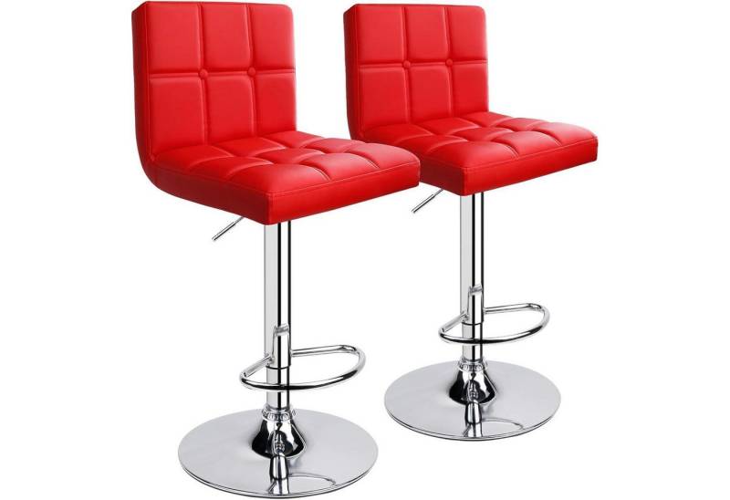 LuxusKollektion Kochbesteck-Set Barhocker 2er Lehne höhenverstellbar drehbar Kunstlederbezug Rot LuxusKollektion Kochbesteck-Set Barhocker 2er Lehne höhenverstellbar drehbar Kunstlederbezug Rot von LuxusKollektion