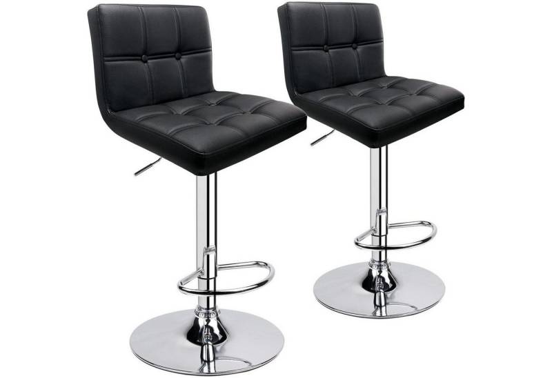LuxusKollektion Kochbesteck-Set Barhocker 2er Set Lehne höhenverstellbar Kunstleder Schwarz LuxusKollektion Kochbesteck-Set Barhocker 2er Set Lehne höhenverstellbar Kunstleder Schwarz von LuxusKollektion