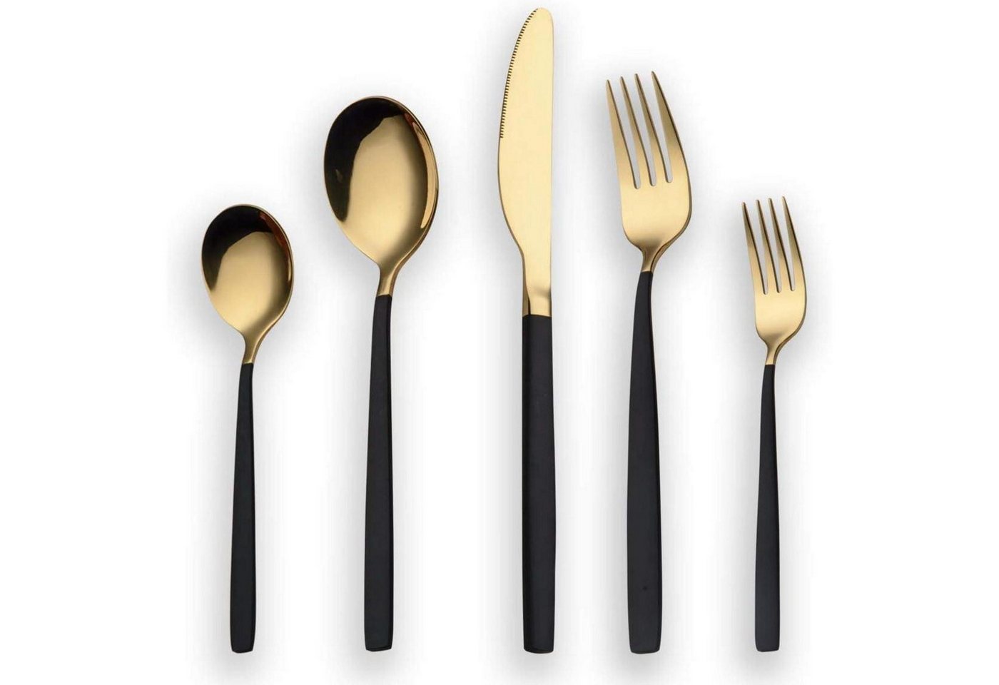 LuxusKollektion Kochbesteck-Set Besteckset Edelstahl 30 Service 6 Schwarz Gold 03. Gold und Schwarz LuxusKollektion Kochbesteck-Set Besteckset Edelstahl 30 Service 6 Schwarz Gold 03. Gold und Schwarz von LuxusKollektion