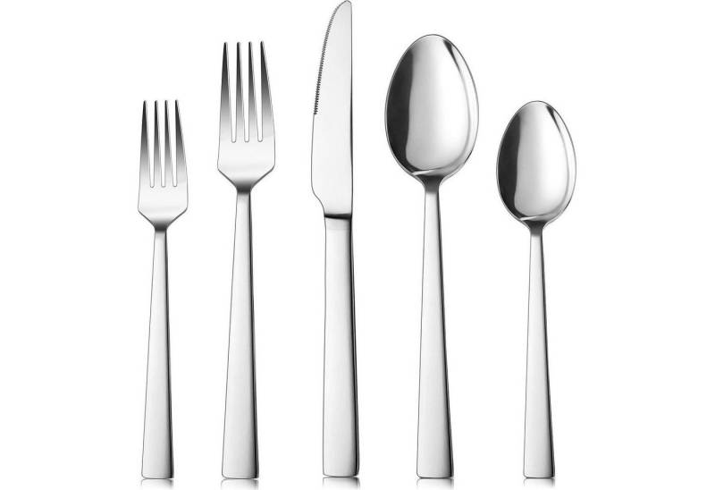 LuxusKollektion Kochbesteck-Set Besteckset Edelstahl 6 Personen Messer Gabel Löffel 30 Stück von LuxusKollektion