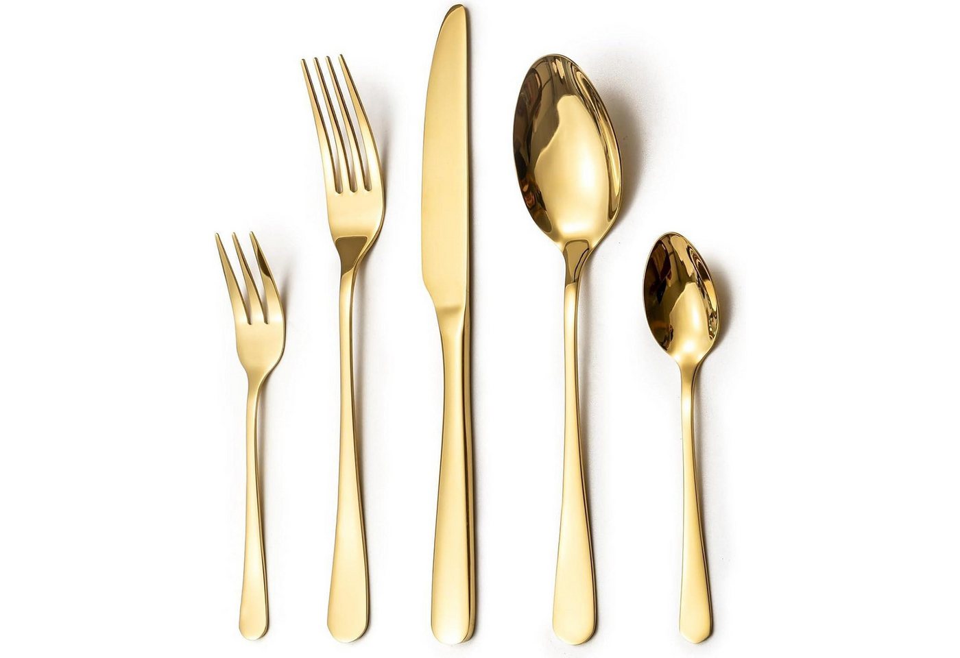 LuxusKollektion Kochbesteck-Set Besteckset Edelstahl Spiegelpoliert Messer Gabel Löffel 60 Stück gold LuxusKollektion Kochbesteck-Set Besteckset Edelstahl Spiegelpoliert Messer Gabel Löffel 60 Stück gold von LuxusKollektion