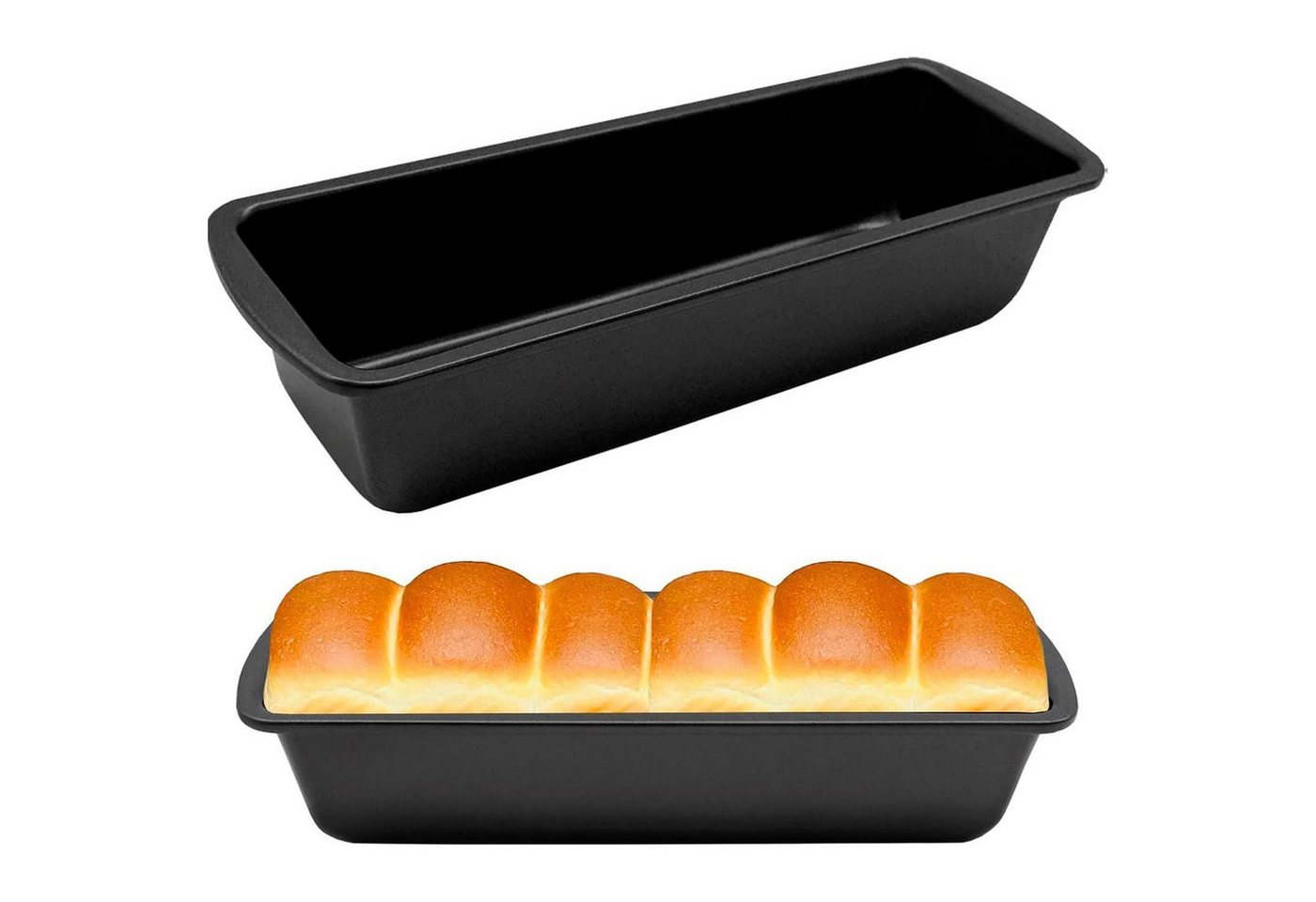 LuxusKollektion Kochbesteck-Set Brotbackform Kastenform Edelstahl Antihaft Rechteckig 2er 27x9,5x6cm LuxusKollektion Kochbesteck-Set Brotbackform Kastenform Edelstahl Antihaft Rechteckig 2er 27x9,5x6cm von LuxusKollektion