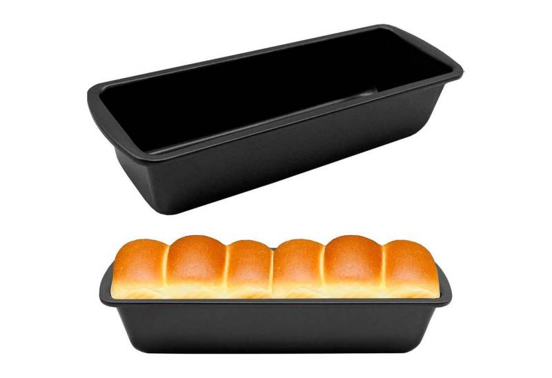LuxusKollektion Kochbesteck-Set Brotbackform Kastenform Edelstahl Antihaft Rechteckig 2er 27x9,5x6cm von LuxusKollektion