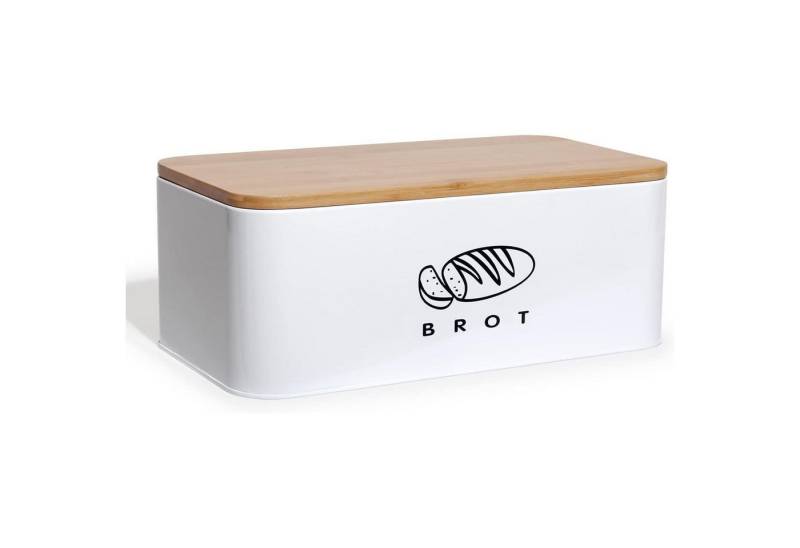 LuxusKollektion Kochbesteck-Set Brotkasten 14L Metall Bambusdeckel Schneidebrett 23cm Xxl weiß 42cm LuxusKollektion Kochbesteck-Set Brotkasten 14L Metall Bambusdeckel Schneidebrett 23cm Xxl weiß 42cm von LuxusKollektion