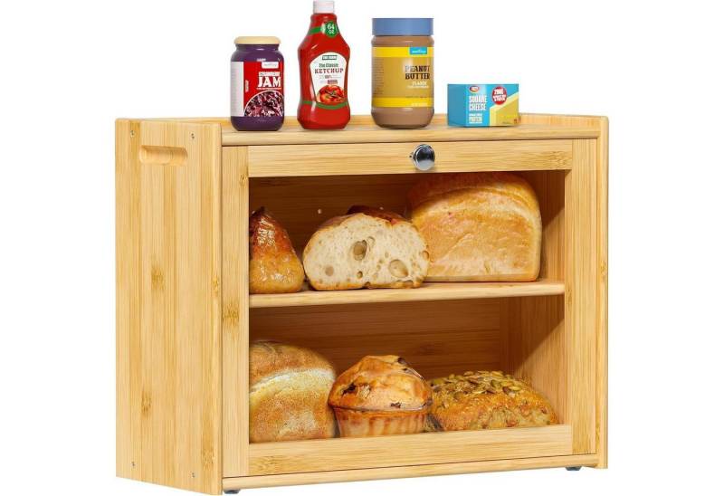 LuxusKollektion Kochbesteck-Set Brotkasten Bambus Belüftung 2 Regale Sichtfenster EX-MBX01-2C-YUAN LuxusKollektion Kochbesteck-Set Brotkasten Bambus Belüftung 2 Regale Sichtfenster EX-MBX01-2C-YUAN von LuxusKollektion
