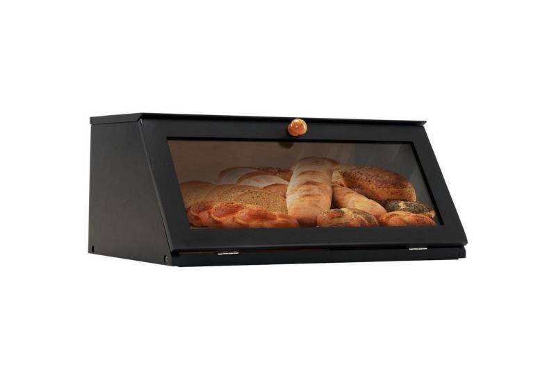 LuxusKollektion Kochbesteck-Set Brotkasten Bambus Belüftung Brotaufbewahrung 39x25x18cm Schwarz LuxusKollektion Kochbesteck-Set Brotkasten Bambus Belüftung Brotaufbewahrung 39x25x18cm Schwarz von LuxusKollektion