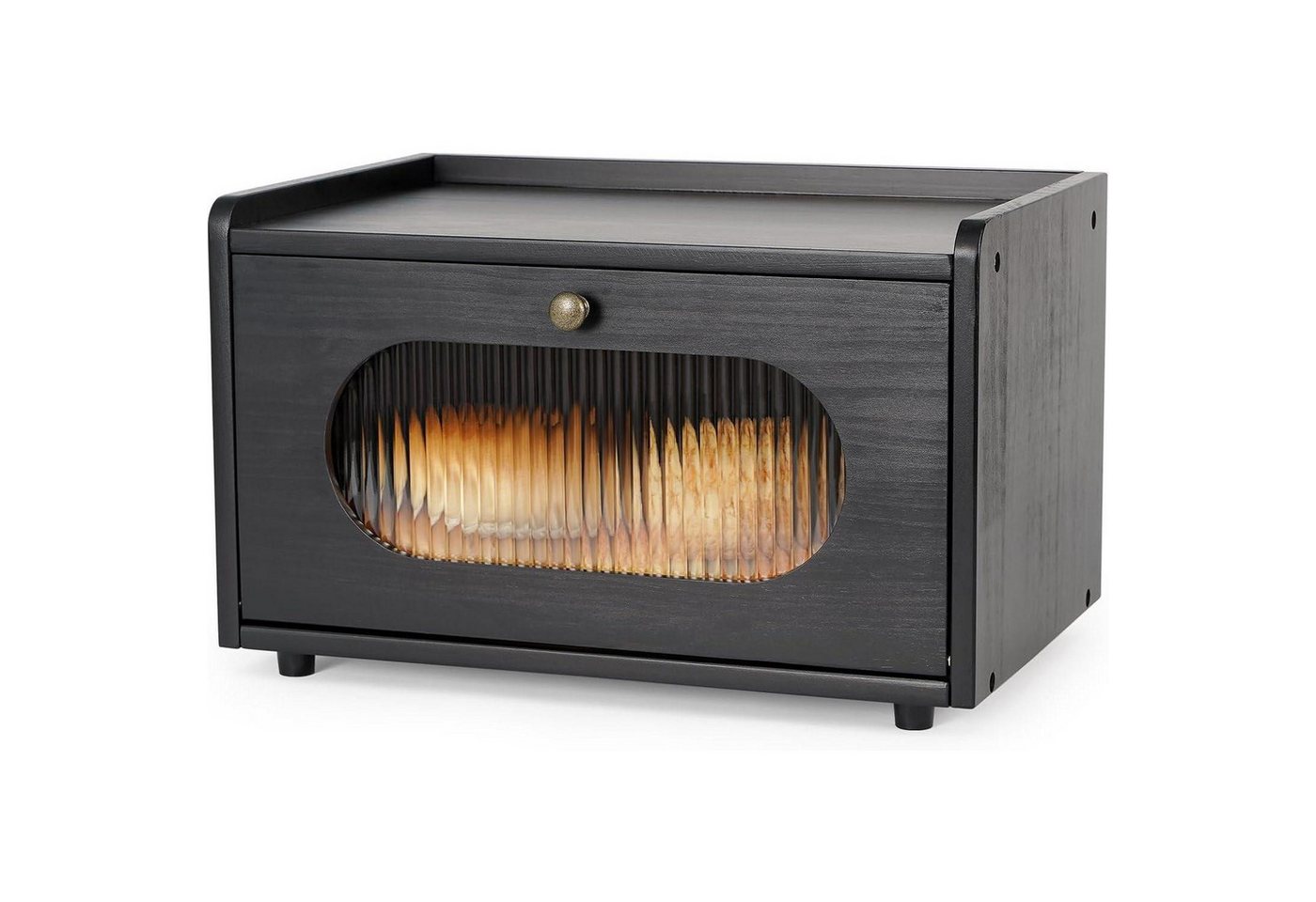 LuxusKollektion Kochbesteck-Set Brotkasten Brotbox Holz Zirbenholz Acryltür Magnetisch Schwarz LuxusKollektion Kochbesteck-Set Brotkasten Brotbox Holz Zirbenholz Acryltür Magnetisch Schwarz von LuxusKollektion