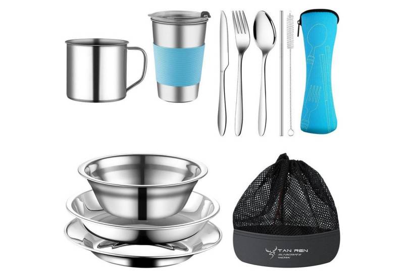 LuxusKollektion Kochbesteck-Set Campingbesteck Edelstahl Messer Gabel Löffel Outdoor 1 Personen LuxusKollektion Kochbesteck-Set Campingbesteck Edelstahl Messer Gabel Löffel Outdoor 1 Personen von LuxusKollektion