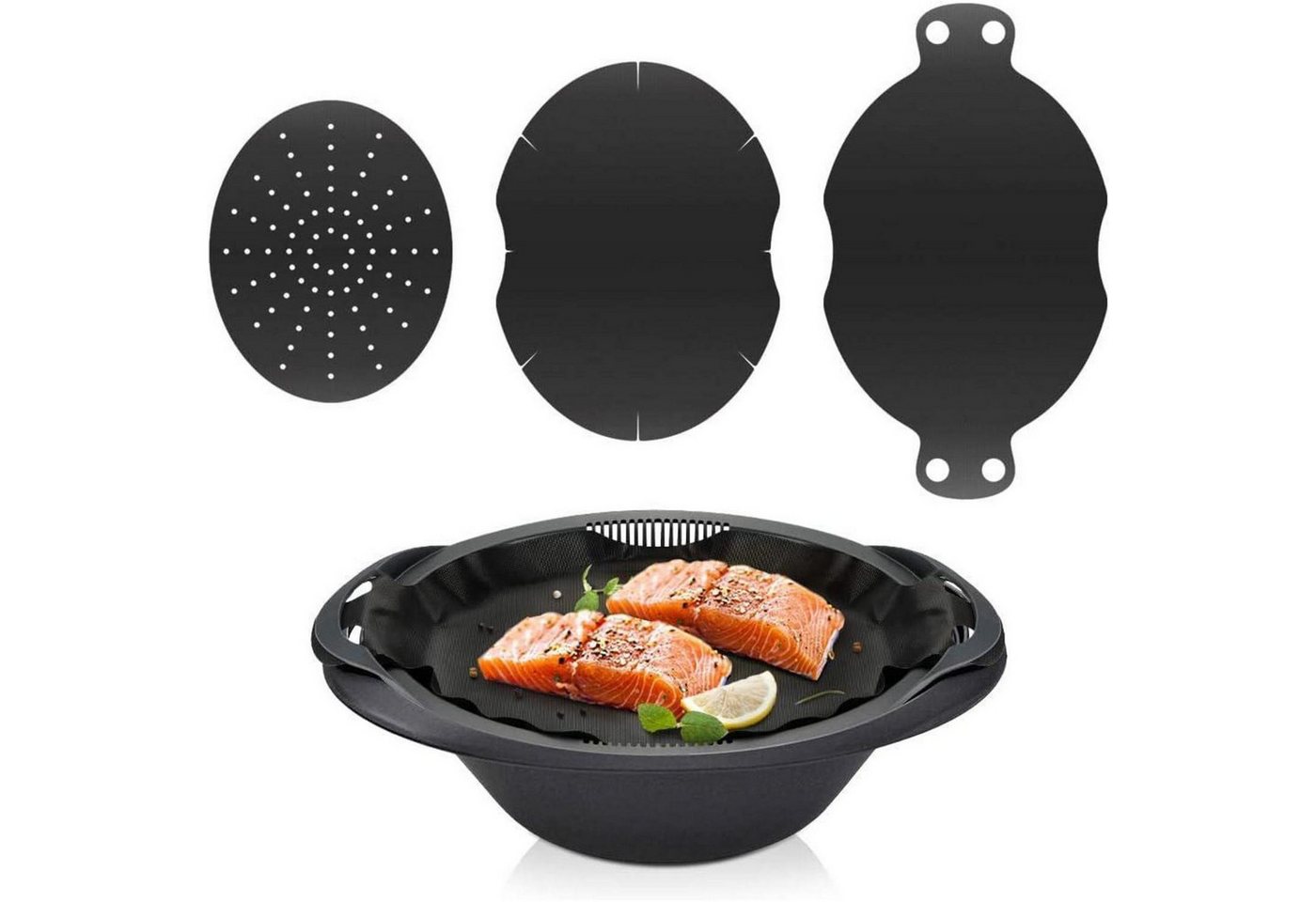 LuxusKollektion Kochbesteck-Set Dauerbackfolie Varoma Einlegeboden Zubehör Für Tm6 Tm5 Tm31 3 Stück von LuxusKollektion
