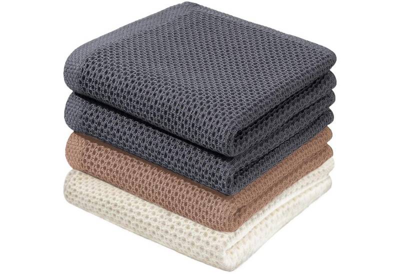 LuxusKollektion Kochbesteck-Set Geschirrtücher Baumwolle Küchentücher Grau+beige+braun 33x74 CM LuxusKollektion Kochbesteck-Set Geschirrtücher Baumwolle Küchentücher Grau+beige+braun 33x74 CM von LuxusKollektion