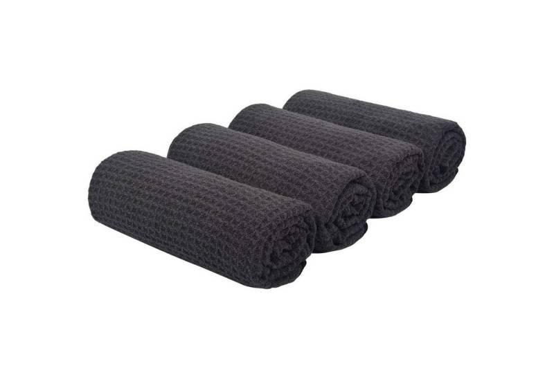 LuxusKollektion Kochbesteck-Set Geschirrtücher Microfaser 40x60cm 4 4er-pack, Braun 16 Inch X 24 Inch von LuxusKollektion