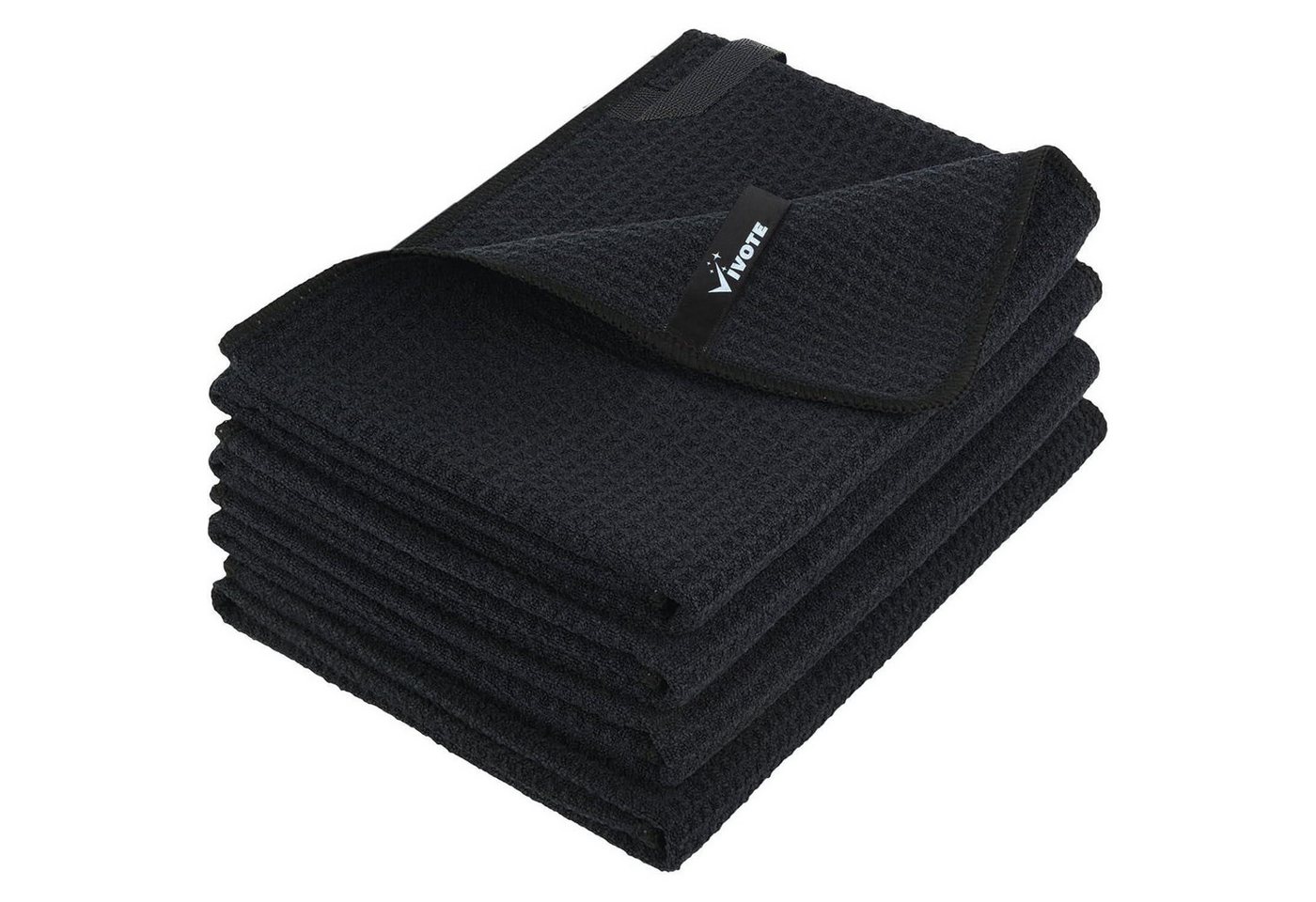 LuxusKollektion Kochbesteck-Set Geschirrtücher Mikrofasertücher Waffel Küchentuch Schwarz 4 50 x 70 cm LuxusKollektion Kochbesteck-Set Geschirrtücher Mikrofasertücher Waffel Küchentuch Schwarz 4 50 x 70 cm von LuxusKollektion