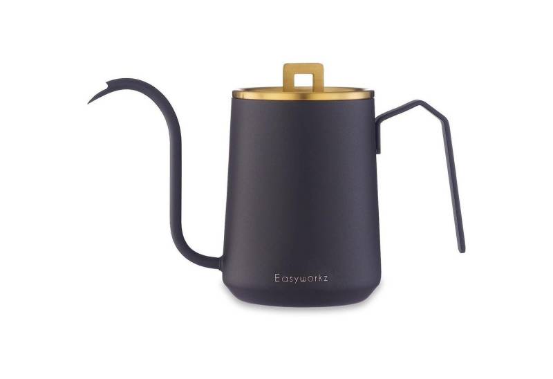 LuxusKollektion Kochbesteck-Set Kaffeekanne Schwanenhals 600ml Edelstahl Gebürstetes Gold Schwarz LuxusKollektion Kochbesteck-Set Kaffeekanne Schwanenhals 600ml Edelstahl Gebürstetes Gold Schwarz von LuxusKollektion