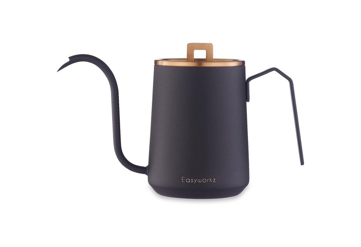 LuxusKollektion Kochbesteck-Set Kaffeekanne Schwanenhals Edelstahl Ausguss 600 Roségold Schwarz von LuxusKollektion