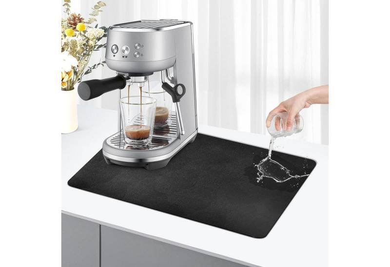 LuxusKollektion Kochbesteck-Set Kaffeemaschine Abtropfmatte 30x40cm Geschirr Spüle Schwarz LuxusKollektion Kochbesteck-Set Kaffeemaschine Abtropfmatte 30x40cm Geschirr Spüle Schwarz von LuxusKollektion