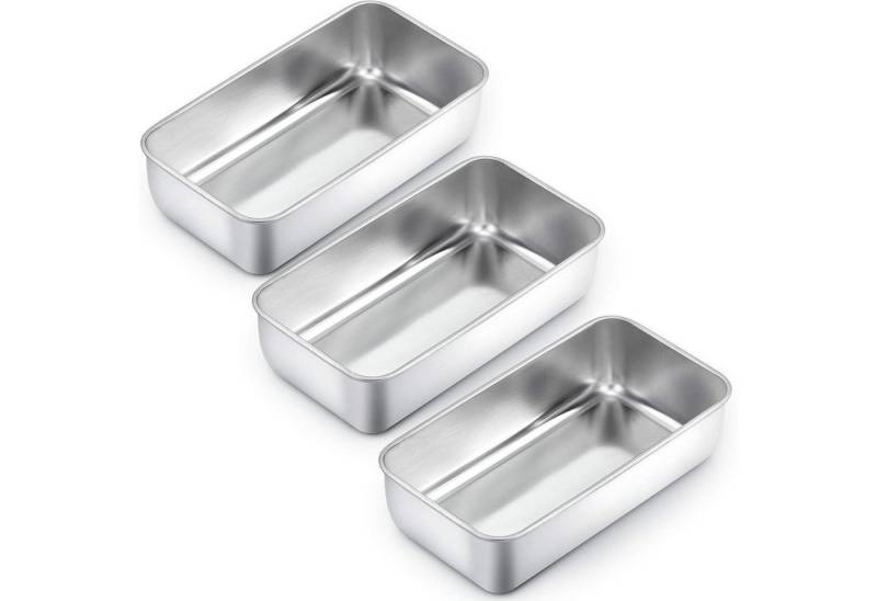 LuxusKollektion Kochbesteck-Set Kastenform Edelstahl Brotbackform Spülmaschinenfest 3 Stück von LuxusKollektion