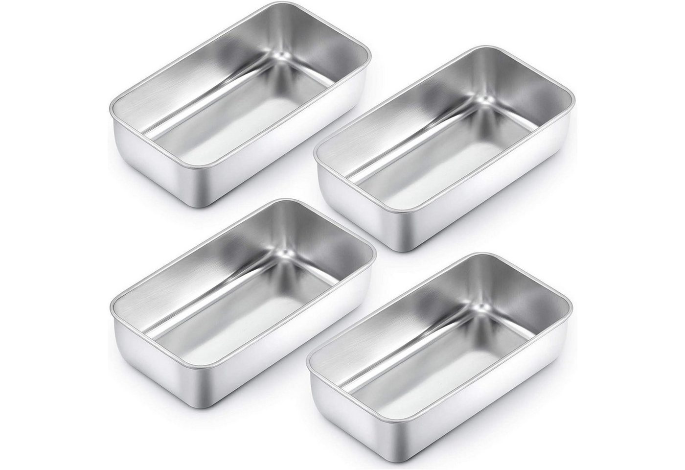 LuxusKollektion Kochbesteck-Set Kastenform Edelstahl Brotform Königskuchenform Brot Kuchen 4 Stück LuxusKollektion Kochbesteck-Set Kastenform Edelstahl Brotform Königskuchenform Brot Kuchen 4 Stück von LuxusKollektion