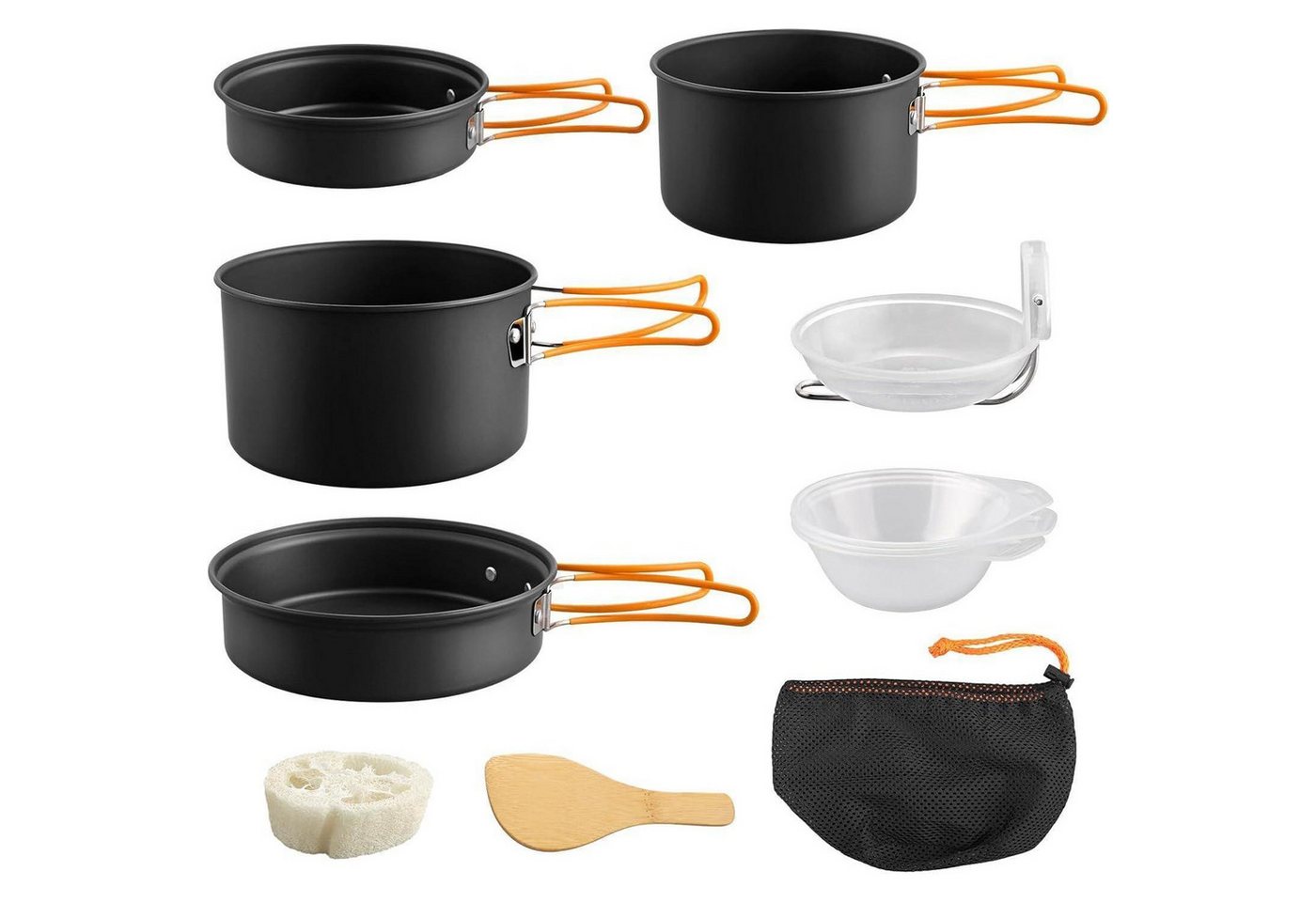 LuxusKollektion Kochbesteck-Set Kochgeschirr Camping Set Aluminium Topf Schalen Löffel 11 PCS LuxusKollektion Kochbesteck-Set Kochgeschirr Camping Set Aluminium Topf Schalen Löffel 11 PCS von LuxusKollektion