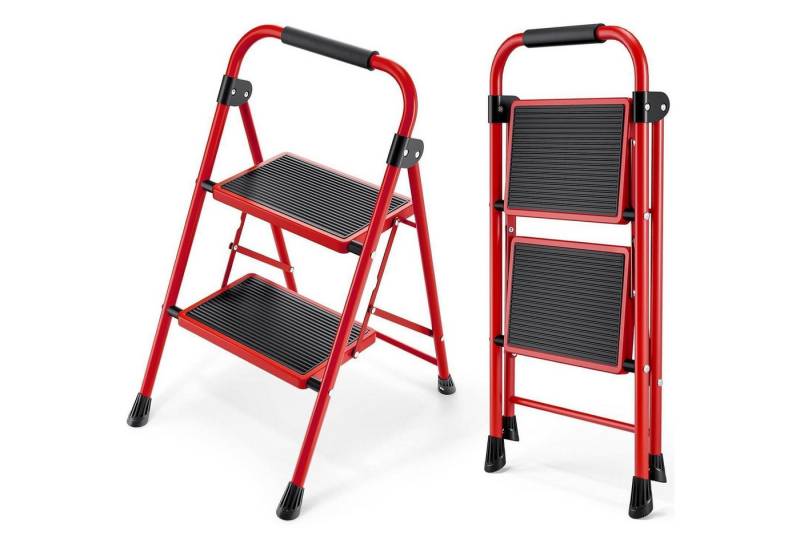 LuxusKollektion Kochbesteck-Set Leiter 2 Stufen Trittleiter Handläufe 2 Stufen mit handläufen Rot LuxusKollektion Kochbesteck-Set Leiter 2 Stufen Trittleiter Handläufe 2 Stufen mit handläufen Rot von LuxusKollektion