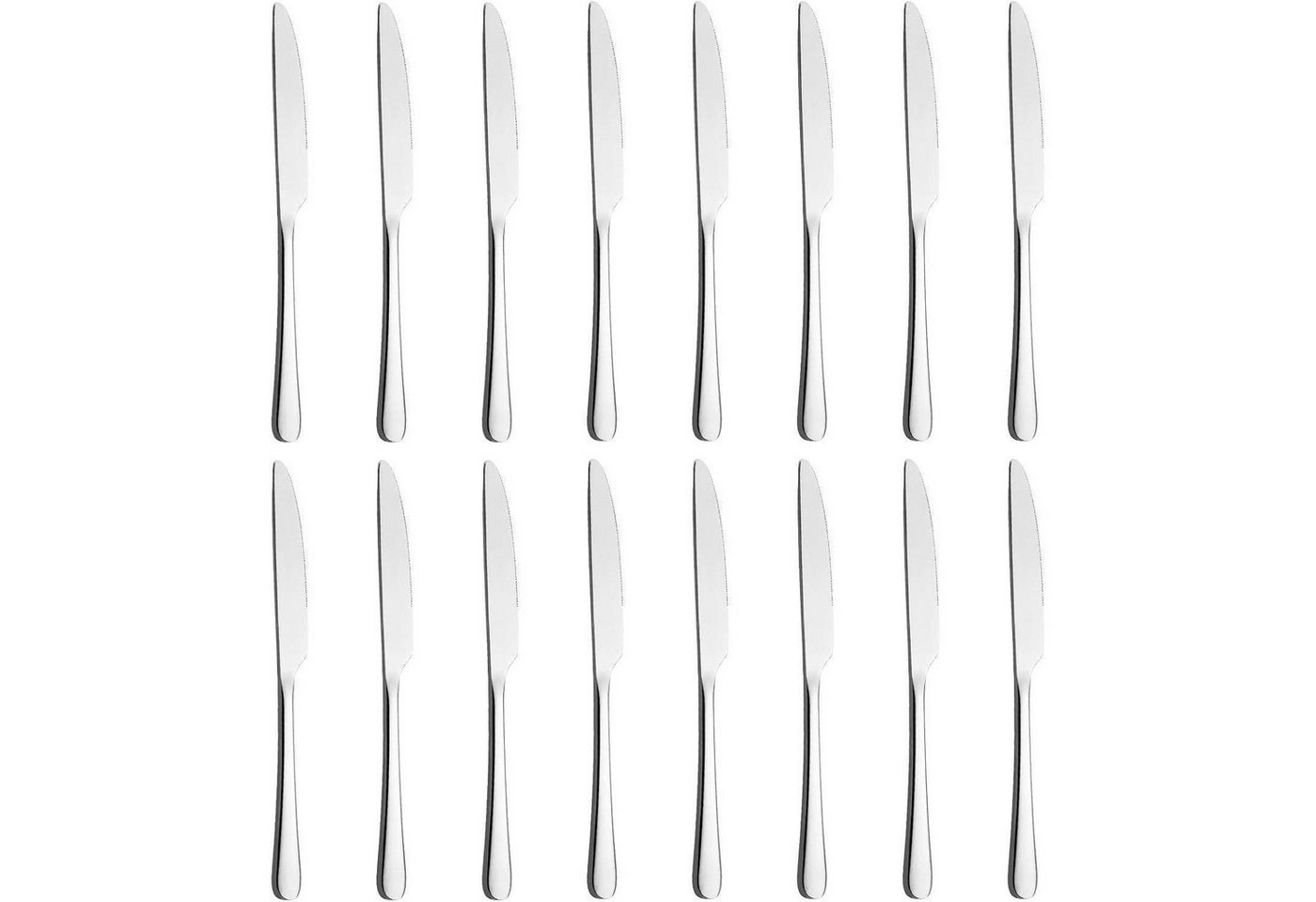 LuxusKollektion Kochbesteck-Set Messer 16 Stück 23,8cm Edelstahl Silberner runder Griff gute Qualität LuxusKollektion Kochbesteck-Set Messer 16 Stück 23,8cm Edelstahl Silberner runder Griff gute Qualität von LuxusKollektion