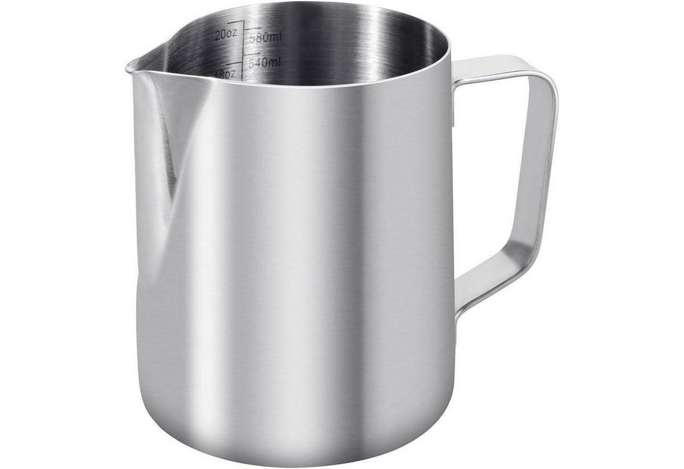 LuxusKollektion Kochbesteck-Set Milchkännchen Edelstahl Silber Cappuccino Milchaufschäumer 600ML von LuxusKollektion